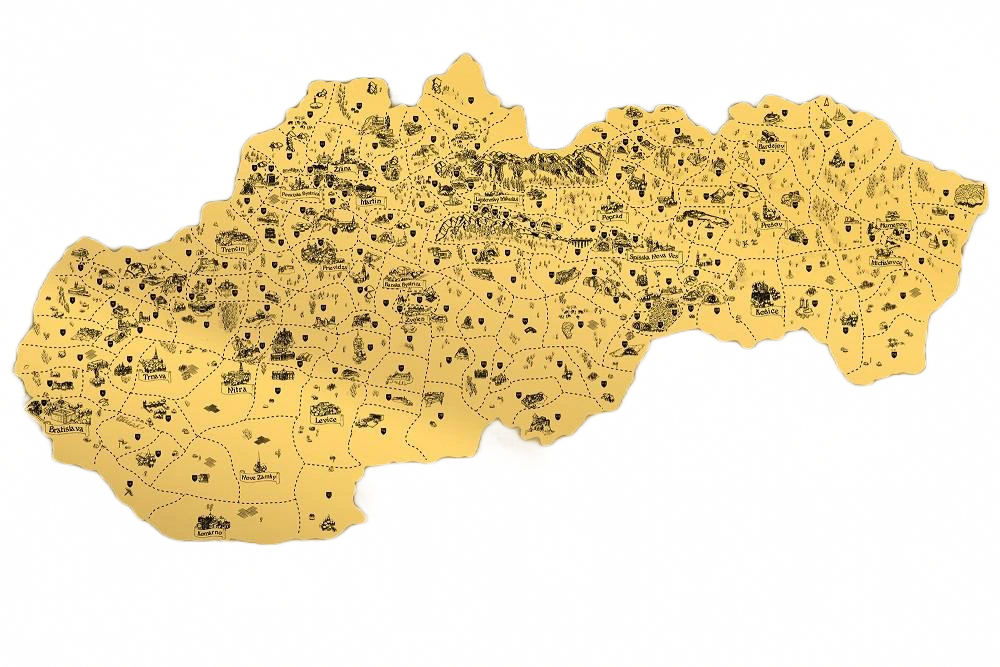 Mapa sídla Imperial Gold v Ľubochni